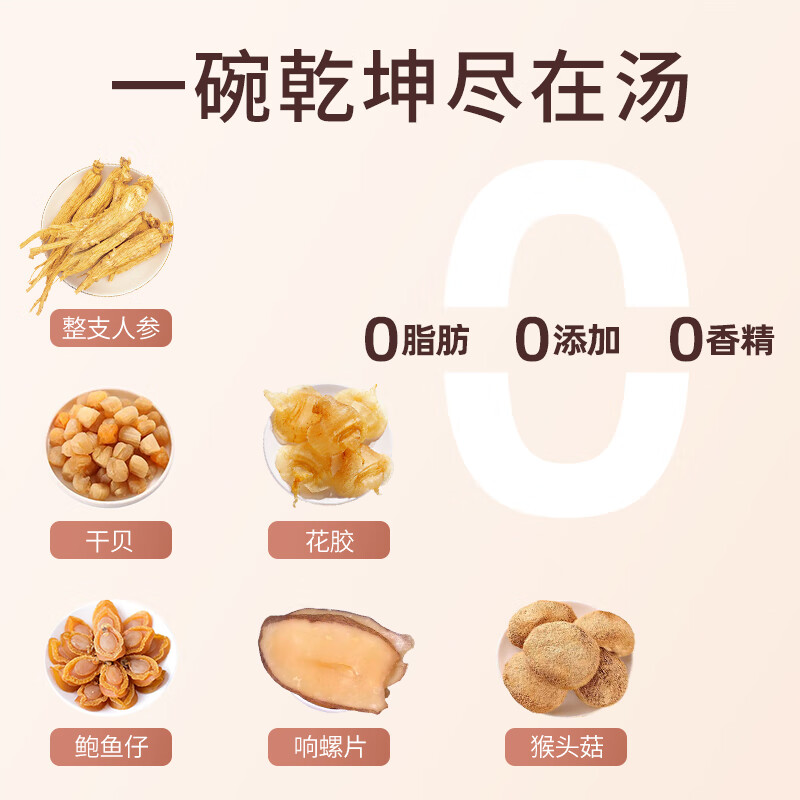 冯了性汤料礼盒 精选年货过年送礼广东老火汤料汤包药膳滋补煲汤共500g 靓汤礼盒 8包*1箱