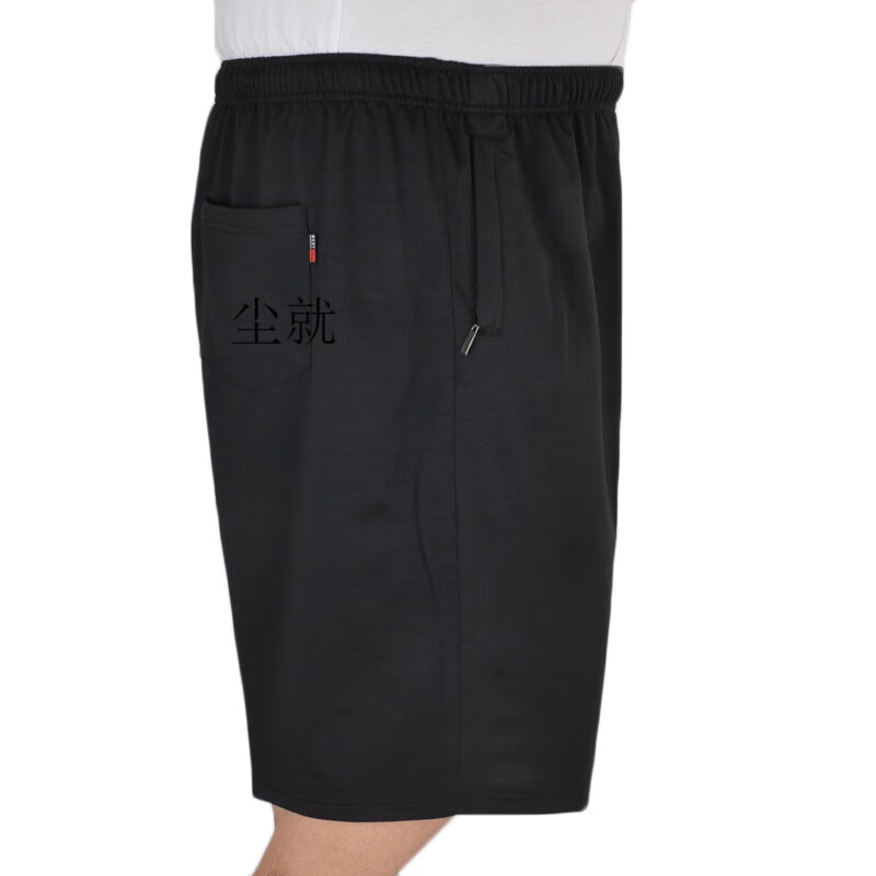 尘就大裆老年人短裤爷爷60-80岁大裆老年人短裤爷爷力5分裤 肥佬中裤