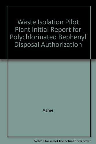预订waste isolation pilot plant initial report for p