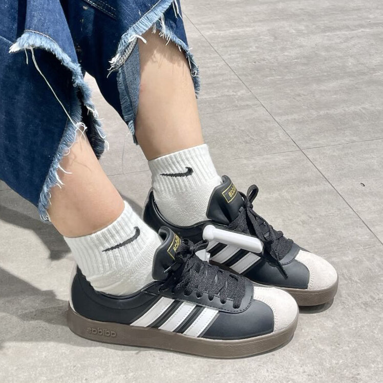 阿迪达斯 （adidas）女鞋男鞋2025新款夏季休闲鞋T头鞋德训鞋低帮板鞋轻便舒适运动 JQ2471黑色 39
