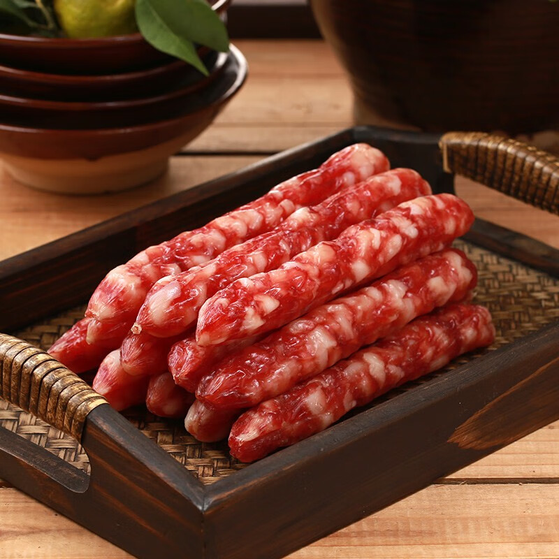 泰上王 广式丰味腊肠400g 广味腊肠正宗黄圃土特产农家自制工艺纯猪肉造 红色怎么看?