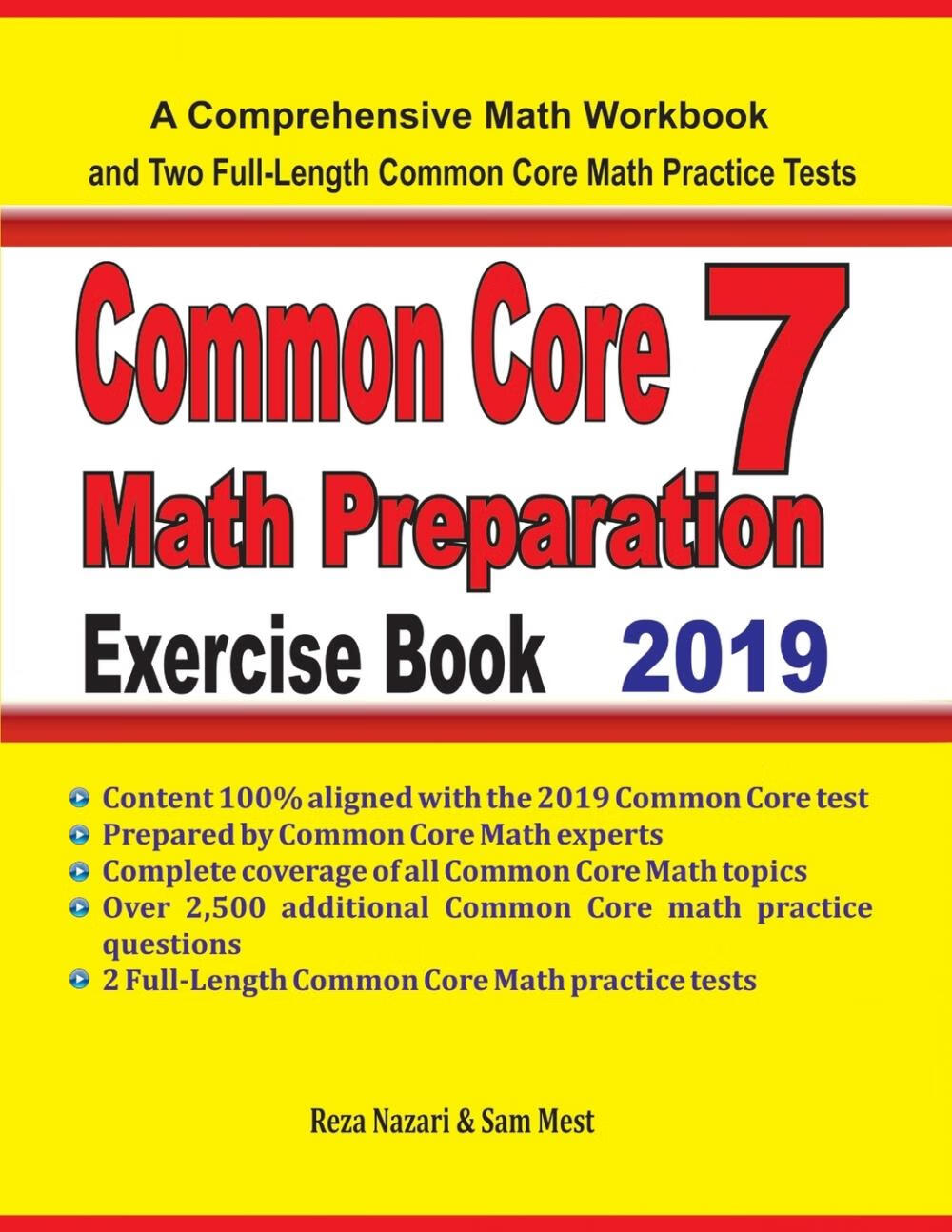 【预售 按需印刷】common core 7 math preparation exercise book