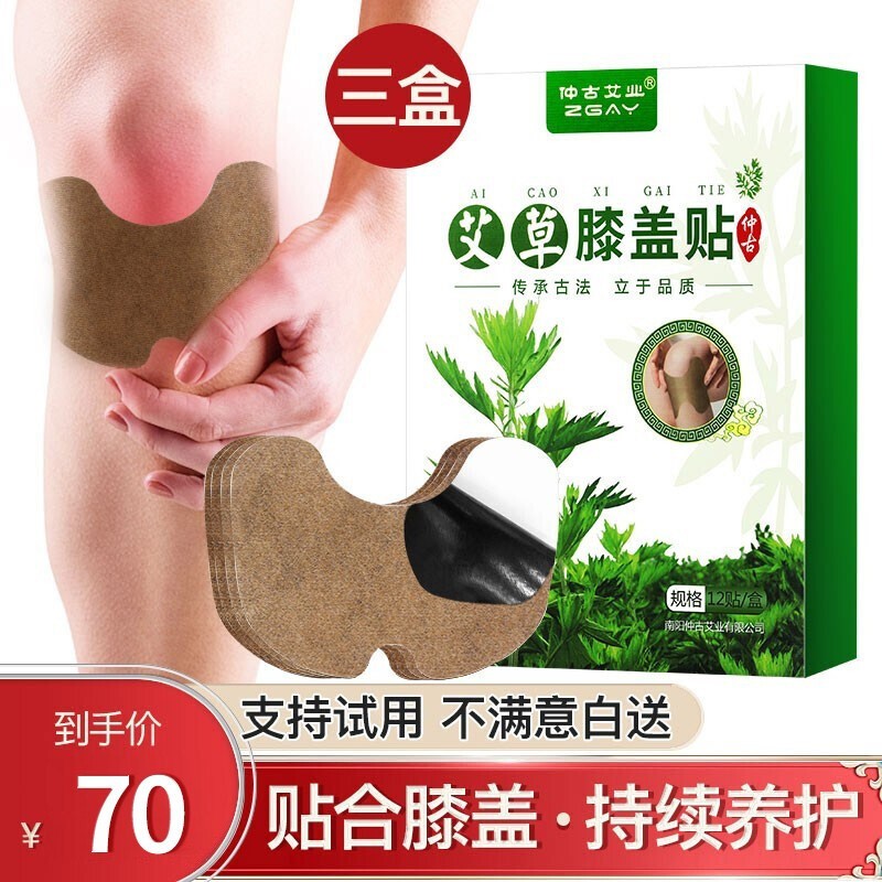 仲古艾业艾草膝盖贴：历史价格查询，买2送1