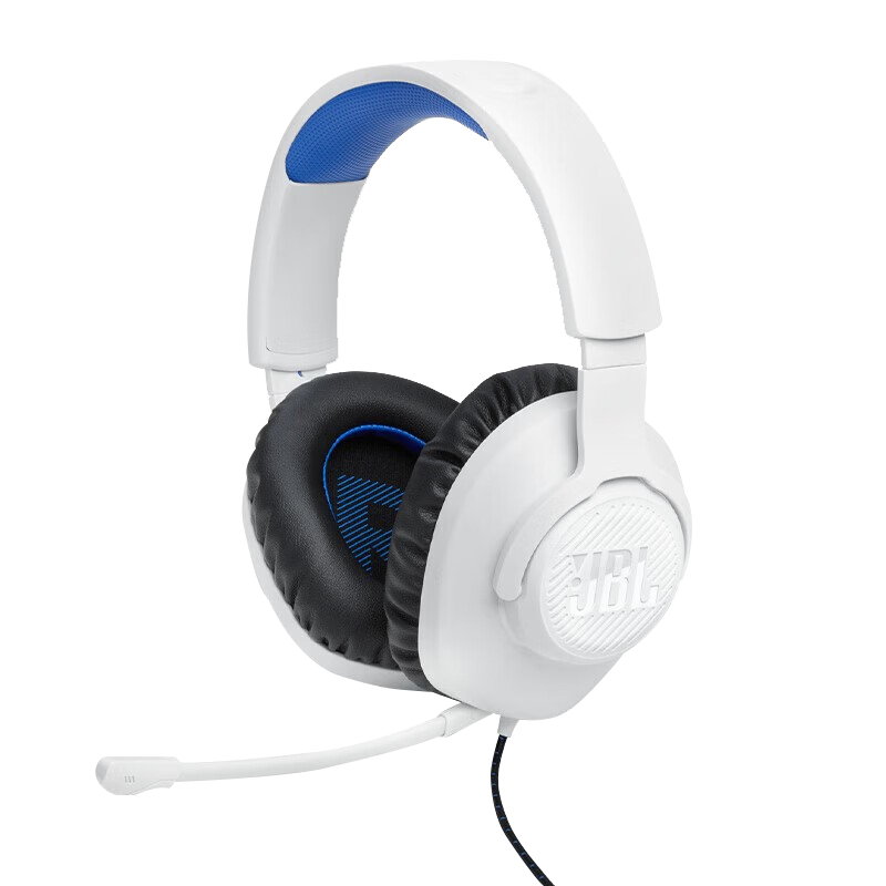 JBL���ӷ籩Quantum100m2ͷ��ʽ��Ϸ���� �羺����3.5mm�ӿ� ���Զ��� �羺���߶��� ������ ��Ϧ���� Q100P��PlayStation5���������