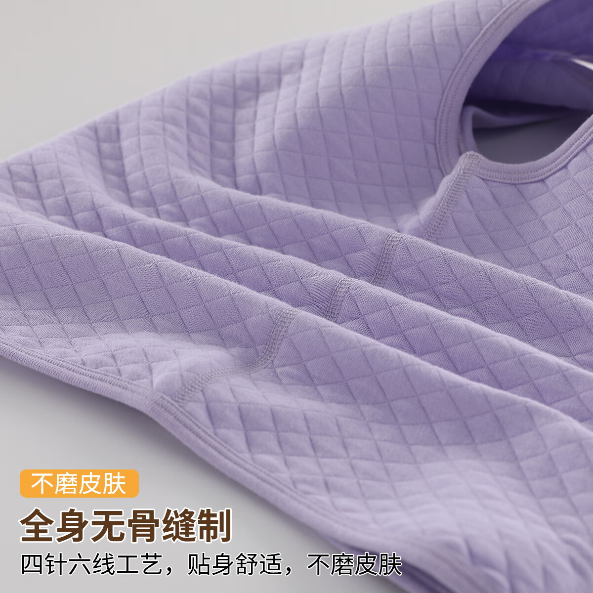 马骑顿童装男童女童三层夹棉空气层加绒加厚背心保暖内胆儿童秋冬马甲 浅紫 140 (身高125-134cm 体重55-65斤)