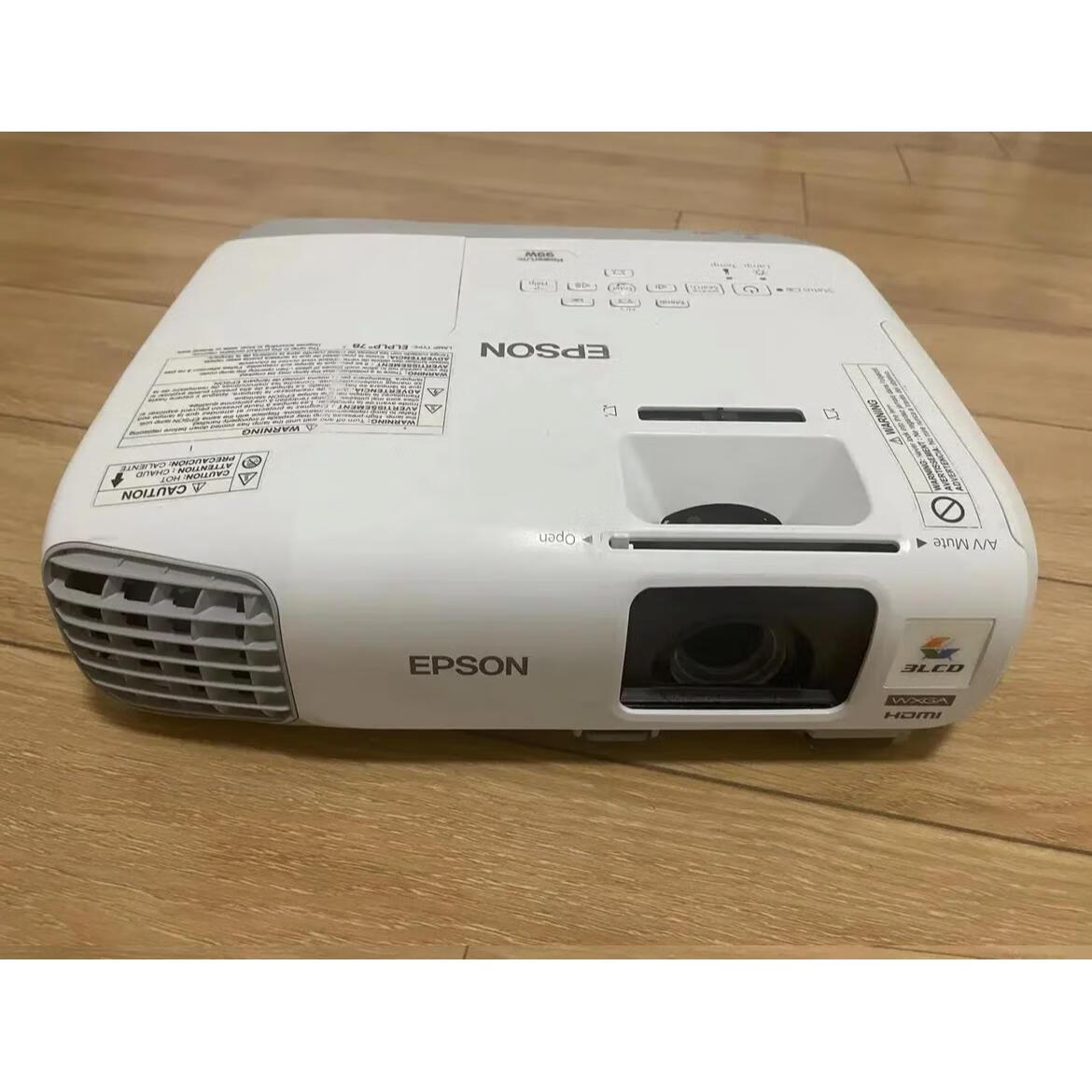 epson二手爱普生99w投影机1280宽屏高清办公家用培训商务投影仪白天直