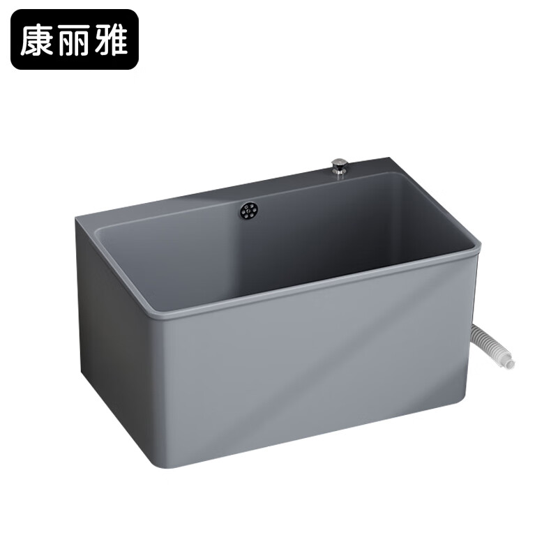康丽雅 k-3345 pp塑料拖把池 物业酒店拖把盆墩布墩布池水槽 灰色固定