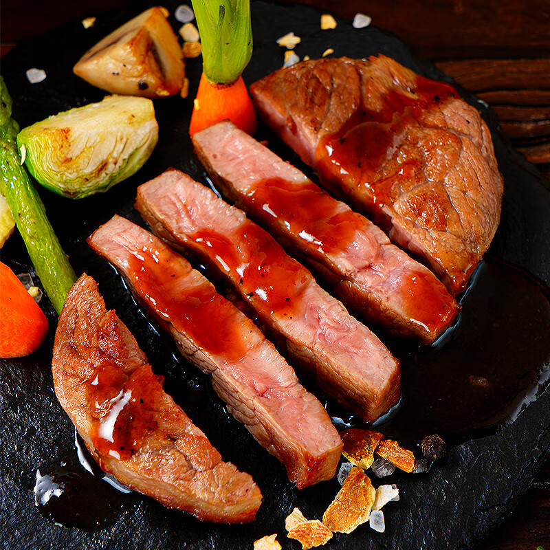大希地整切牛排套餐 原肉整切调理牛排生鲜冷冻腌制牛肉 家庭装非原切 大一统整切菲力130g(2小片)*12袋送刀叉酱包 130g/袋