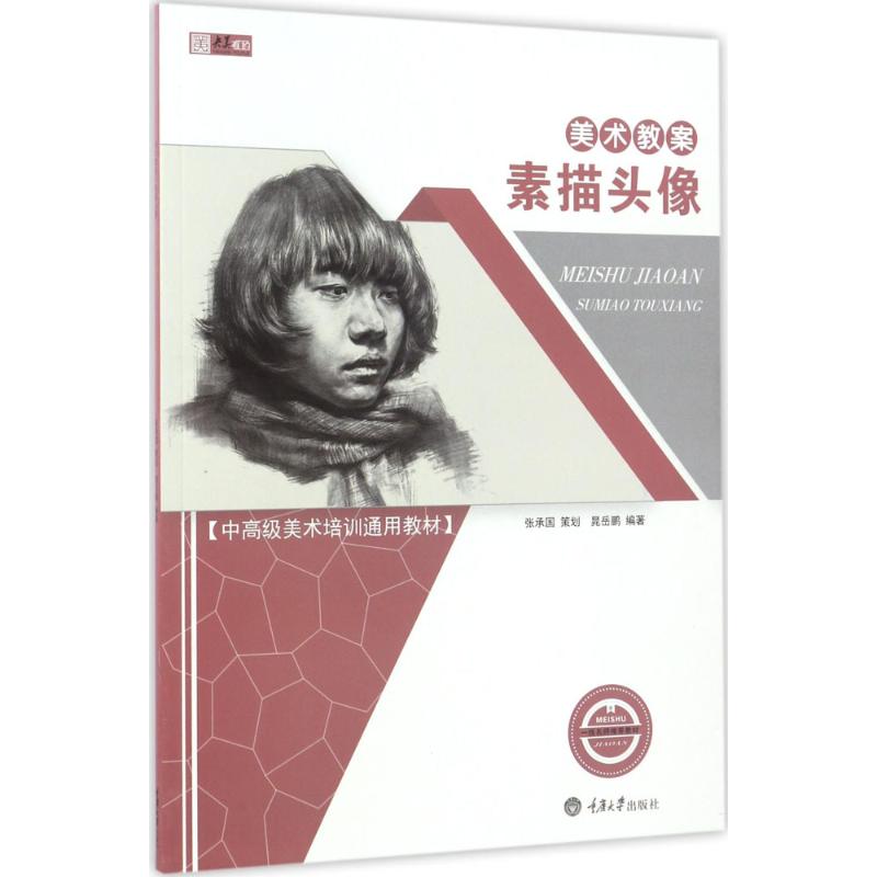 美术教案素描头像 晁岳鹏 编 书籍