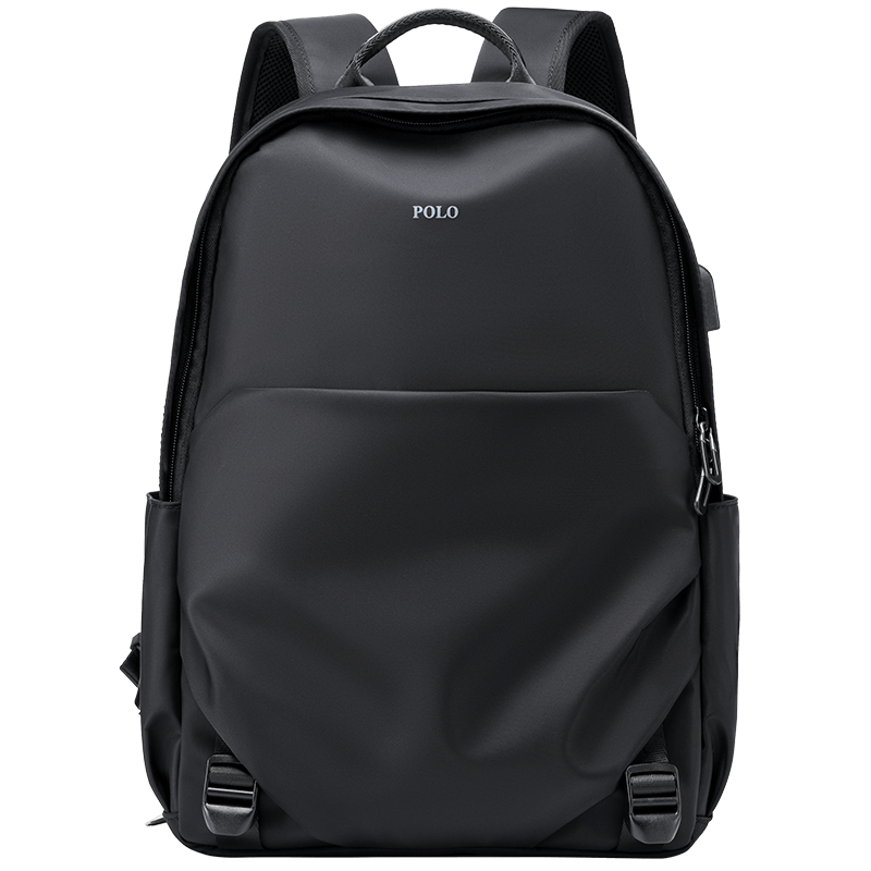 POLO双肩包男士休闲潮流尼龙背包学生书包大容量笔记本电脑包14英寸ZY092P421J黑色：价格走势和品牌文化
