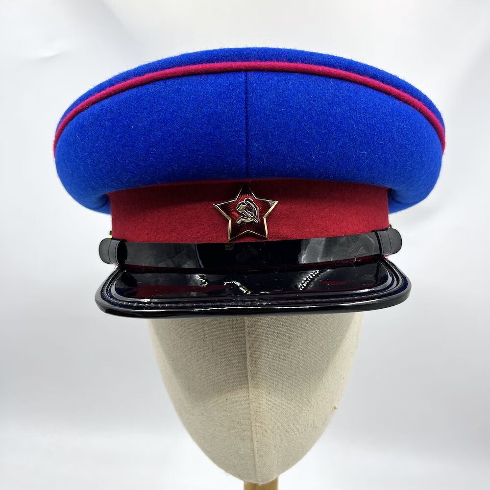 芭库森石三公社苏联政委帽 苏联政委帽nkvd升级版大檐帽苏维埃内务部