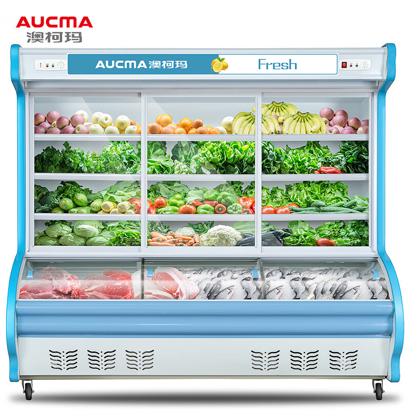 澳柯玛（AUCMA)2米双温商用点菜柜 麻辣烫展示柜 冷藏保鲜冰柜 BCD-2000D