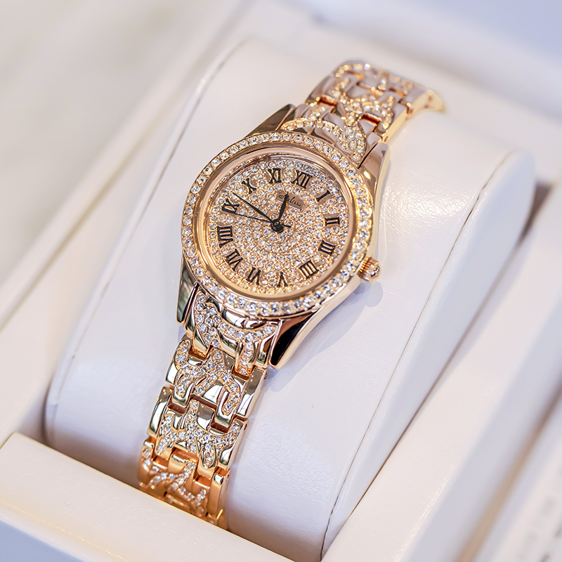 melissa 施华洛世奇元素玛丽莎手表女 时尚满天星女士手表防水女表