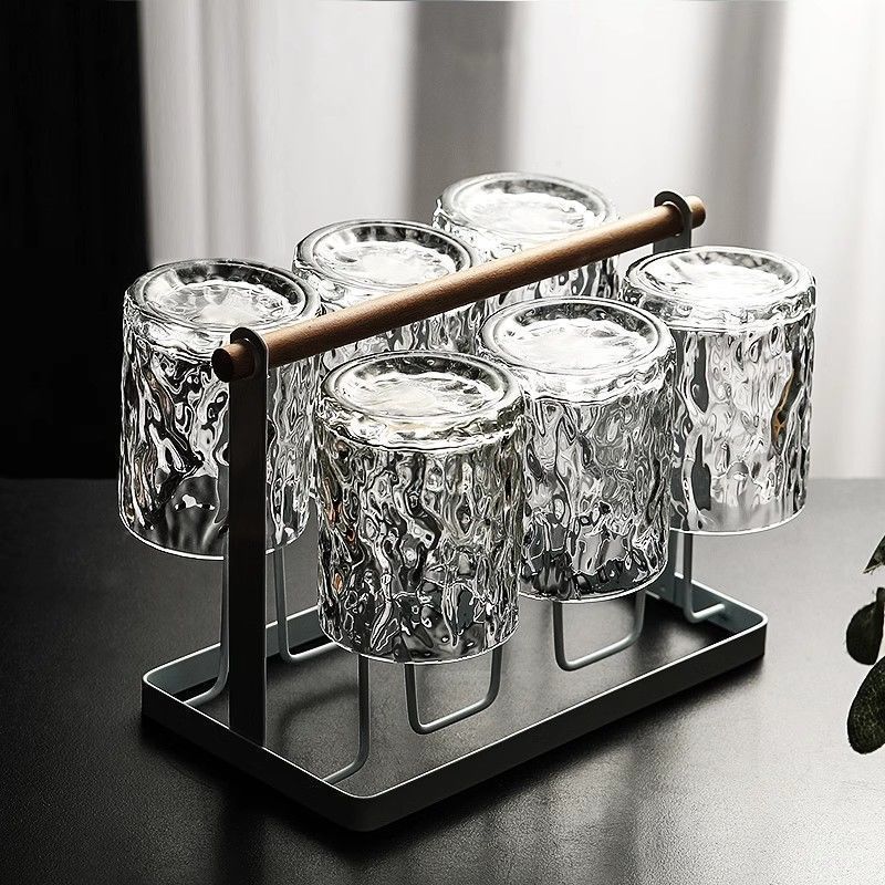 PJ冰川玻璃杯套装杯子家用水杯水壶客厅加厚耐热喝水啤酒杯待客茶 主图款