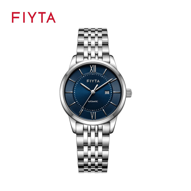 飞亚达(fiyta)【门店款】芯动系列女士机械表商务大气日历窗50米防水