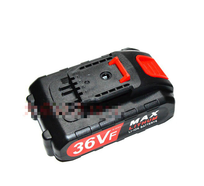 唔哩锂小子黑 充电钻手电钻电动螺丝刀锂电池充电器 36v锂电池- 红色