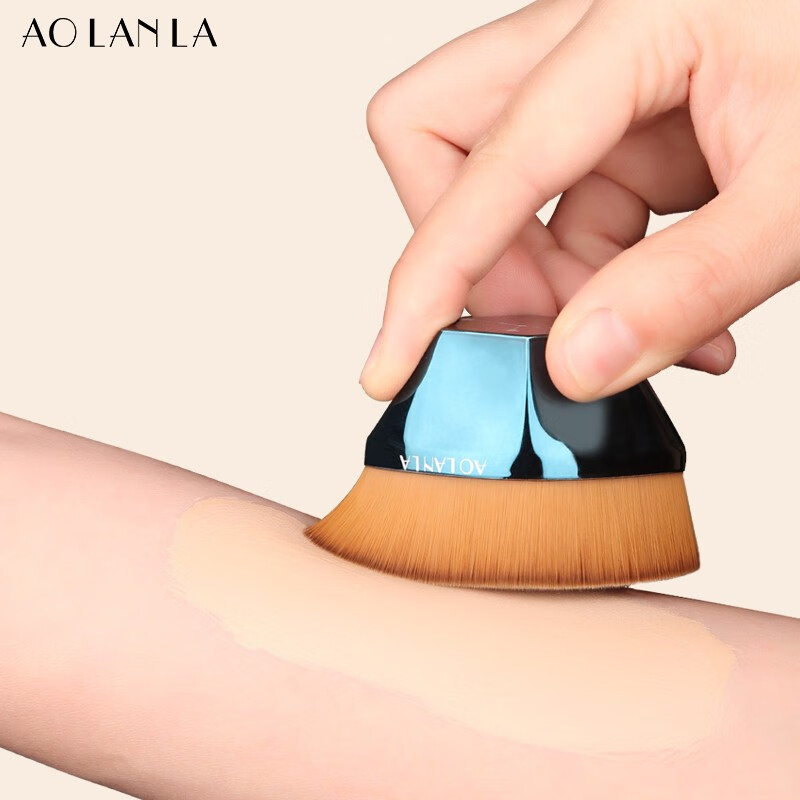AOLANLA 星座55号粉底刷魔术刷无痕化妆刷美妆刷便携扁平粉底液套装刷礼盒装生日礼物送女友 白羊座