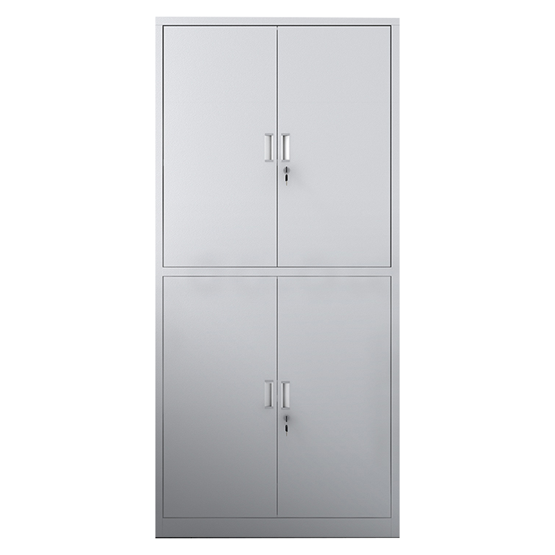 更新家具文件柜铁皮柜带锁办公柜档案柜不锈钢 钢制保密柜通双节资料文件柜大储存空间加厚文件柜