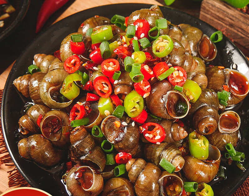 维霆麻辣田螺香辣螺蛳川味小吃即食下酒菜零食田螺罐装500克 麻辣田螺