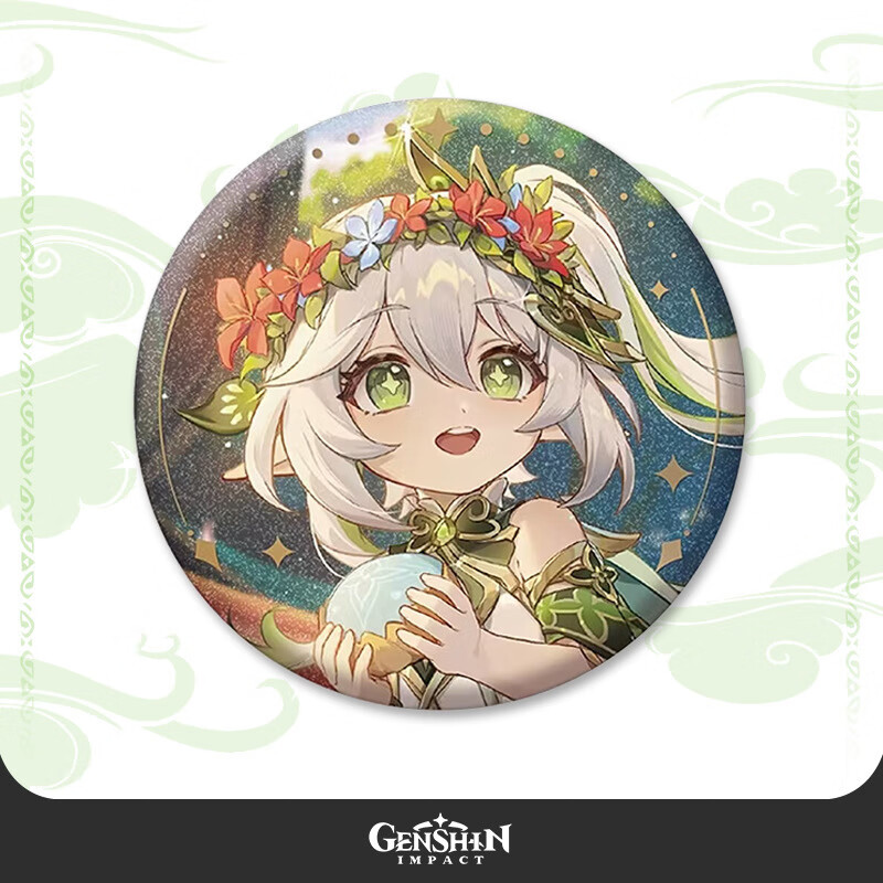 巧奈元訷游戏逸闻轶事系列角色徽章流浪者纳西妲妮露磨砂细闪吧唧徽章