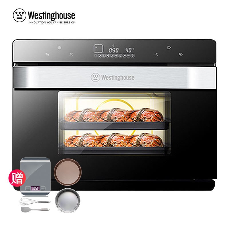 西屋（Westinghouse）电烤箱家用多功能蒸烤箱一体机WTO-PC3001C