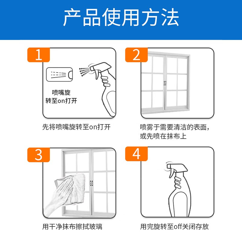 新居爽玻璃清洁剂500ml*2瓶可以洗浴室玻璃隔断上的水渍吗？