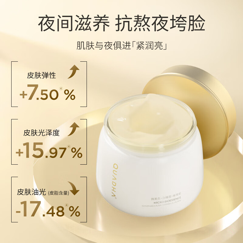 夸迪华熙5D玻尿酸熬夜面膜华熙生物礼物女 熬夜面膜30g