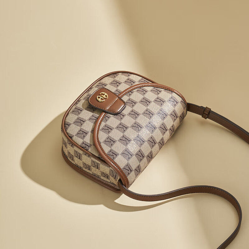 CHEARLY KITITY包包女包2025新款复古小方包简约斜挎包百搭单肩包生日礼物送女友 CK3000398-卡其色