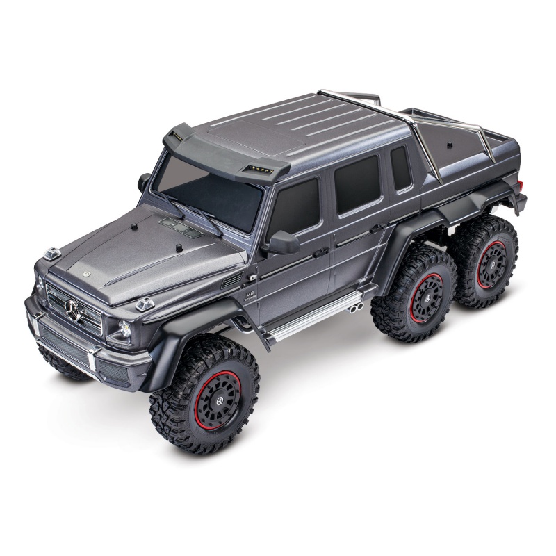 大型6驱越野车 trx6 大g g63 amg 6x6 六驱越野 攀爬整车 质感银色