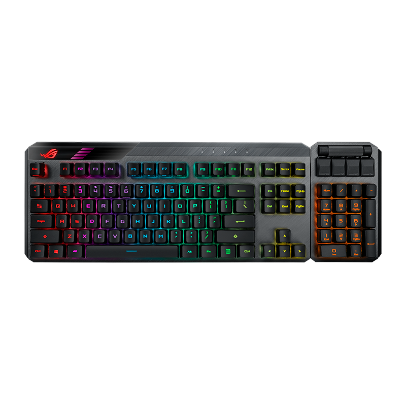 PLUS会员:ROG 玩家国度 龙骑士2 机械键盘 RGB灯效 黑色RGB RX 红轴