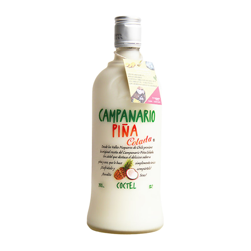 智利原瓶进口 洋酒卡裴娜pisco sour皮斯科果汁预调配鸡尾酒700ml 菠萝椰子奶味 12°