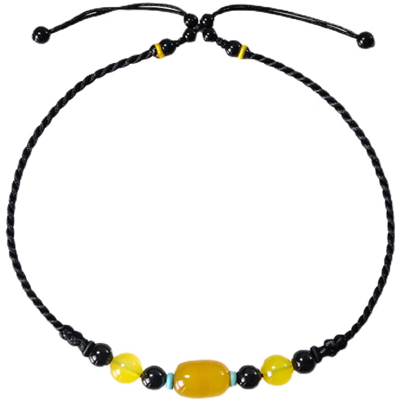 艾墨菲民族风玛瑙石锁骨链女短款项链夏天脖子上戴的饰品