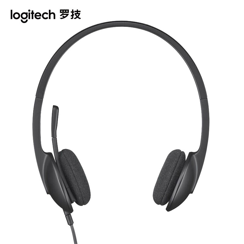 罗技（Logitech） H340头戴式耳机 带麦克风话筒 电脑办公教育培训学习