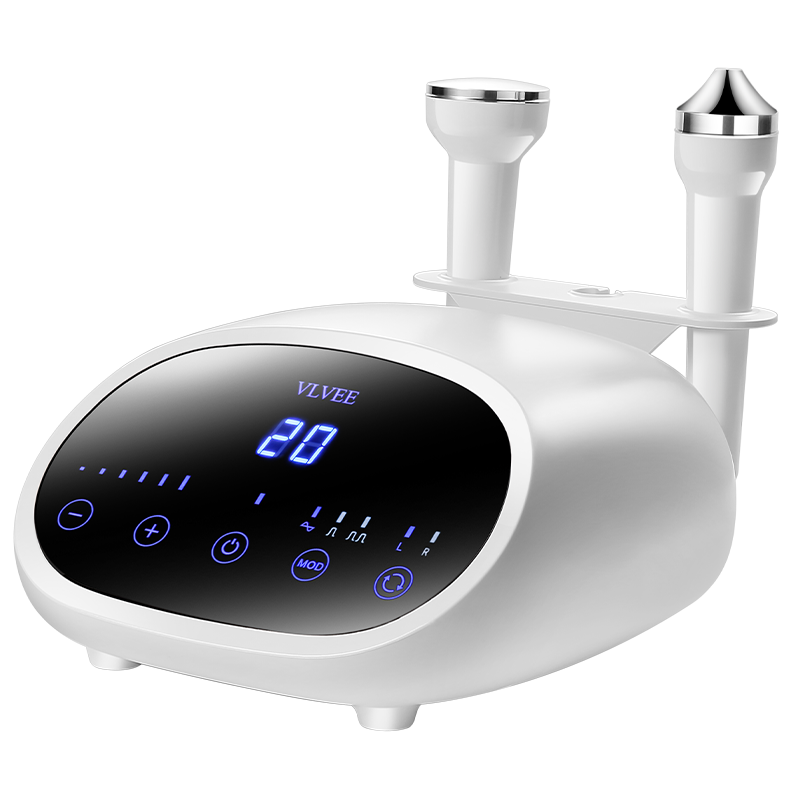 法国VLVEE超声波美容仪器家用导出导入仪脸部按摩仪美容院毛孔清洁器 【优雅白/美容院豪华款】收纳支架+排毒胶囊