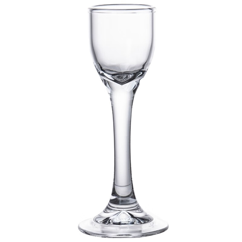 傲柏耐热5ML8ML玻璃白酒杯 7毫升高脚(6只普盒装)