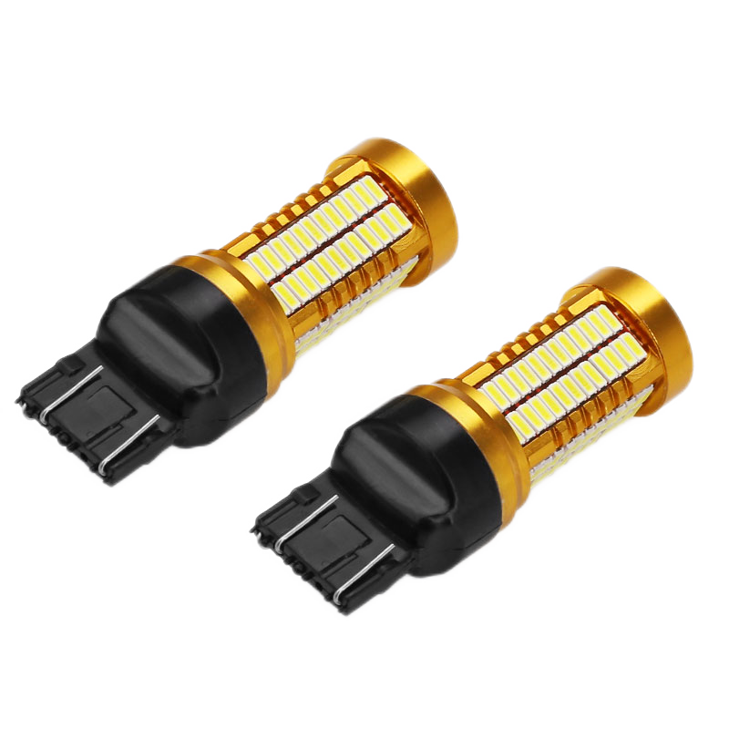 LEDSPEED 適用新君威日行燈改裝LED日間行車燈14 15 16 17款W21W透鏡T20 14-17新君威 -白光1對[需兩對]