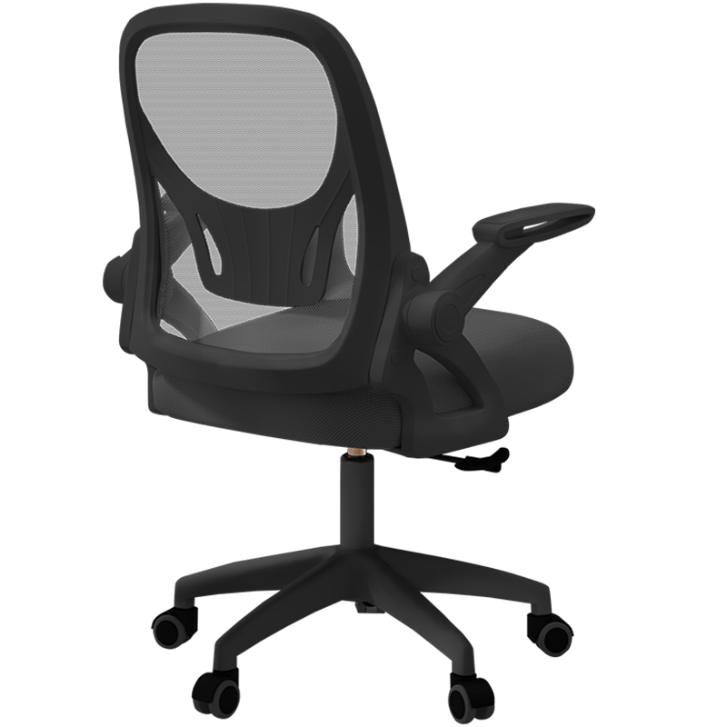 舒客艺家 电脑椅办公椅职员网椅转椅会议椅人体工学椅子家用电脑椅子靠背椅休闲椅培训椅学生学习椅 GX-黑框黑网