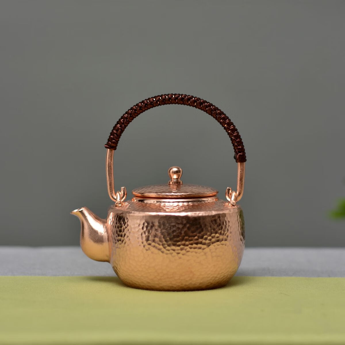 水壶手工小号铜壶铜茶壶提梁泡茶壶烧水铜壶功夫茶壶复古 原色提梁壶