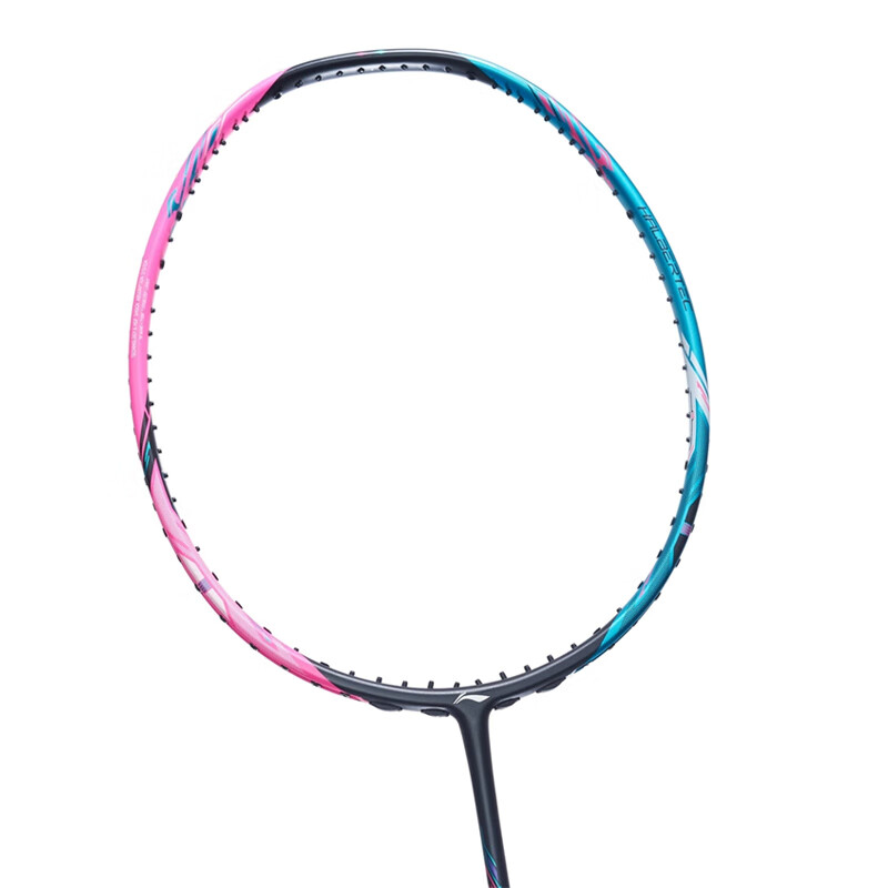 李宁(LI-NING)羽毛球拍全碳素纤维超轻专业级战戟系列速度型进攻单拍免费拉线 战戟8000粉绿4U单拍-送线送手胶
