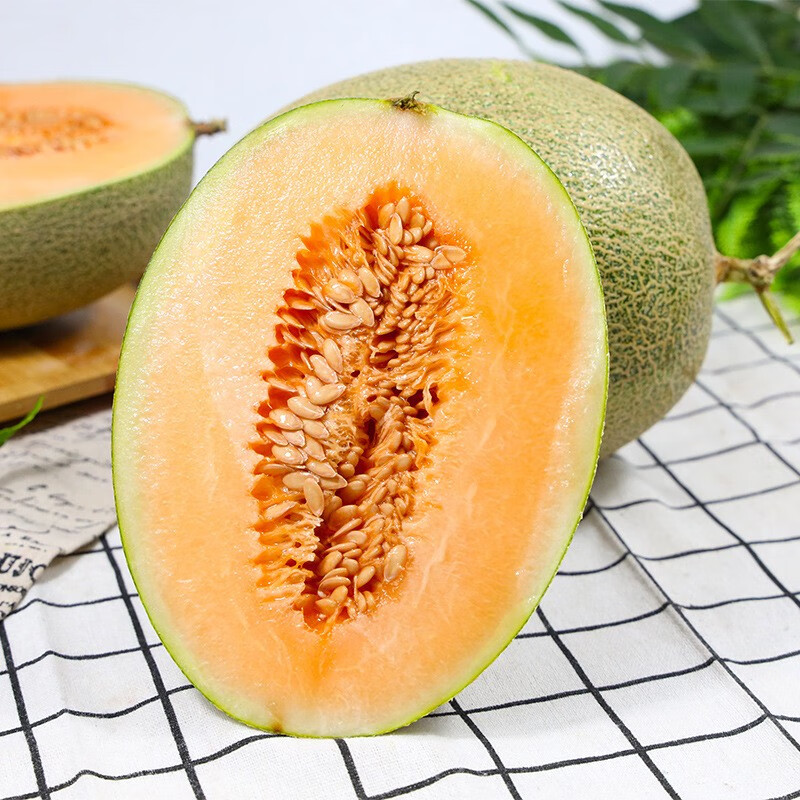 果迎鲜哈密瓜 新鲜水果 蜜瓜西州蜜 甜瓜 净果4.5斤整箱5斤装