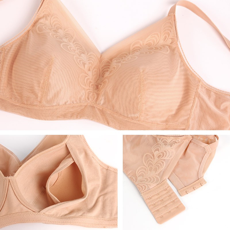 雪伦新品义乳专用文胸 术后义乳假胸胸罩 无钢圈有抹胸 6631 拿铁色