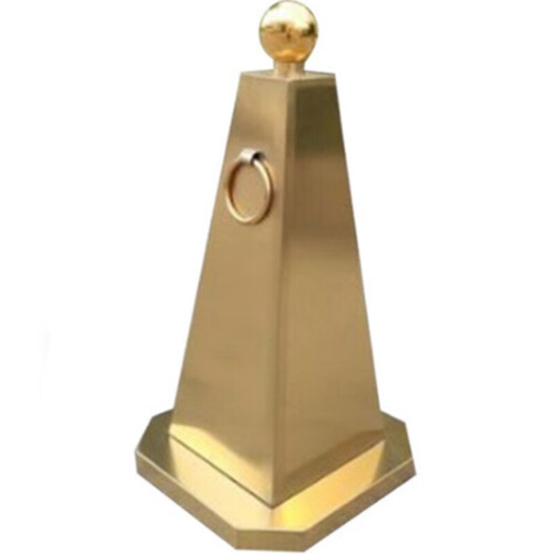 龙禹盛 不锈钢路锥 隔离墩路障桩 八角路锥拉丝 62*32*32 2.