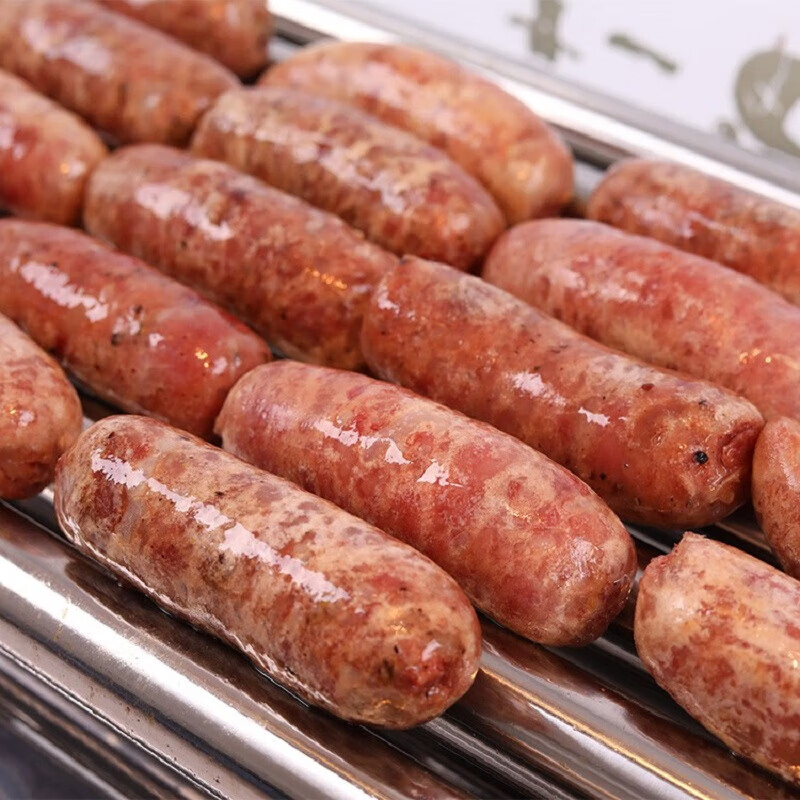 石原味黑椒地道肠脆骨烤肠热狗烧烤纯肉肠 满口福黑椒纯肉肠1300g装