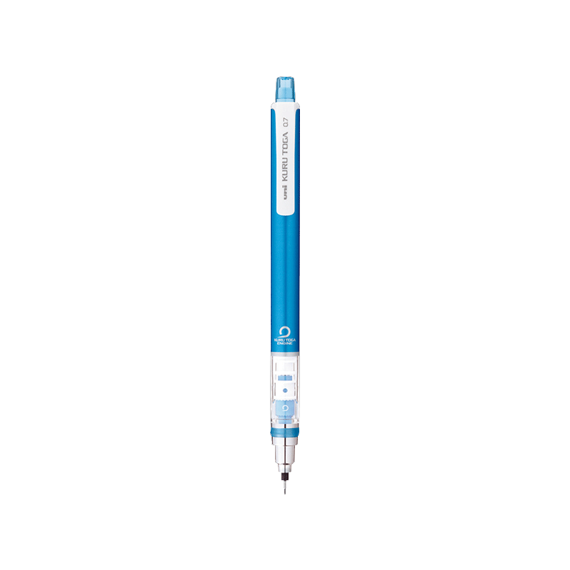 三菱（uni）KURU TOGA系列活动铅笔学生自动铅笔彩色 M7-450自动旋转铅芯0.7mm 蓝色 单支装