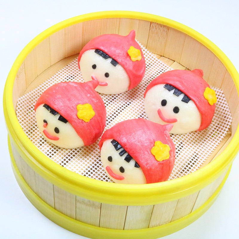 方便速食儿童早餐面点奶黄豆沙馅馒头点心面点 公主包豆沙馅32克*10个