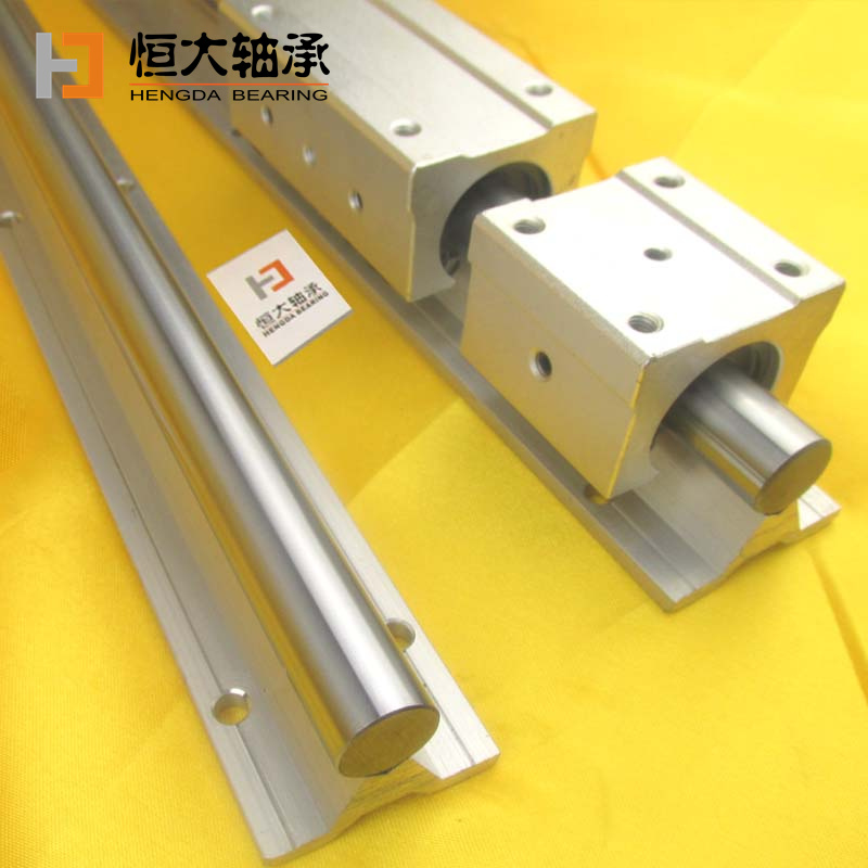 定制圆形25圆柱sbr16带座sbr20光轴diy雕刻机滑台加硬12特硬 直线导轨