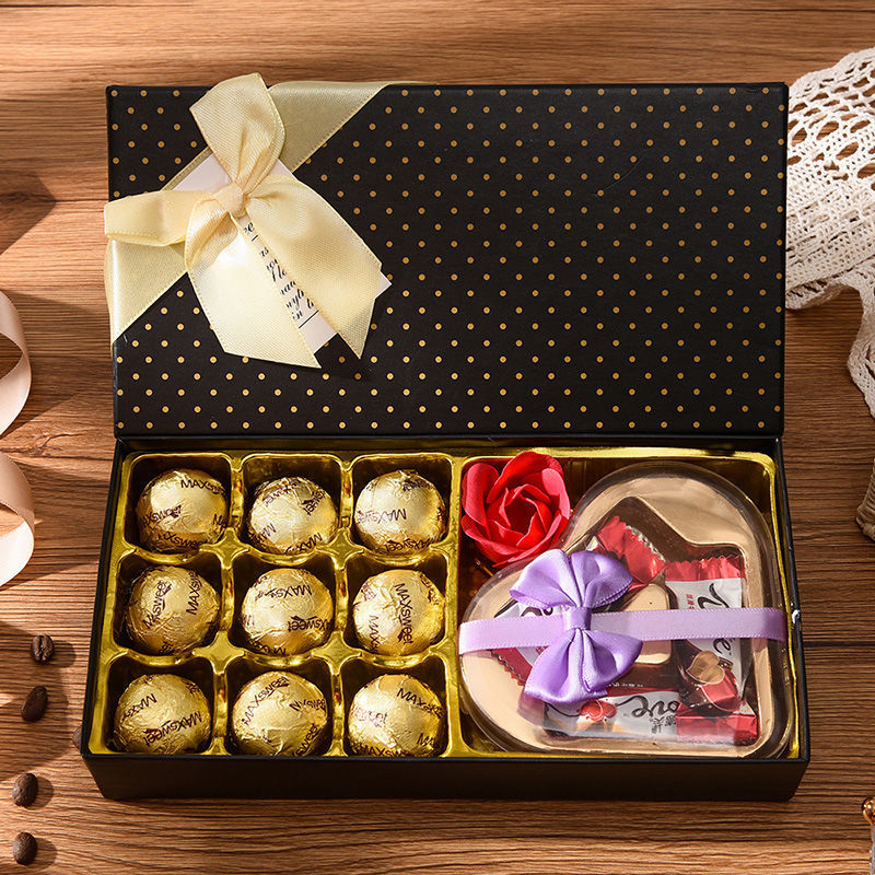 巧克力礼盒装520情人节生日礼物送女友女生女朋友老师礼品 18格B款