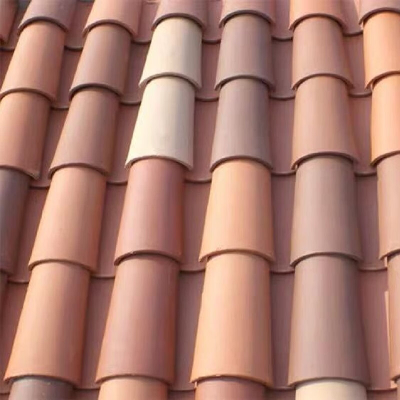 刘不丁别墅屋面瓦西班牙瓦筒瓦半圆陶土瓦大瓦 朱砂红哑光瓦片s瓦琉璃
