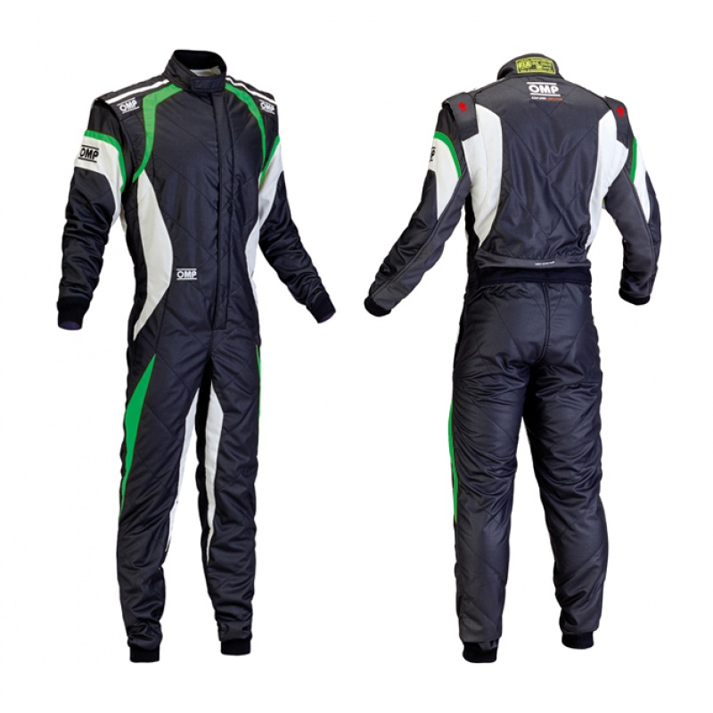 防火赛车服阻燃透气面料fia中汽联认证连体赛服 防火绿色 xs