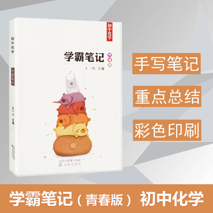 正版 王一川 2021 初中学霸笔记 初中化学初一初二初三 七八九年级